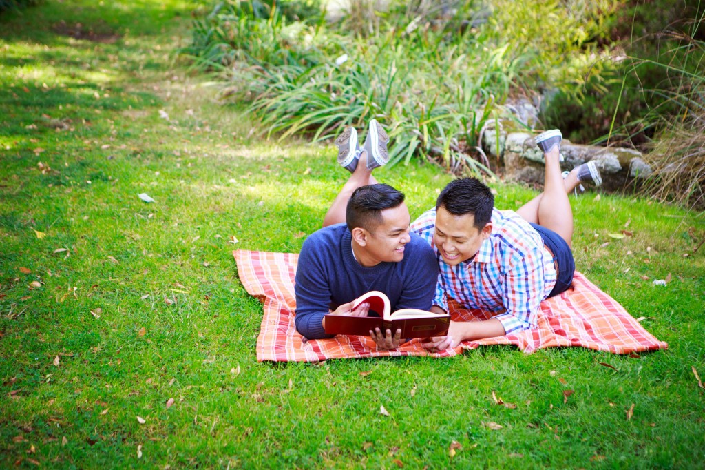 Botanic Park Gay Engagement photography