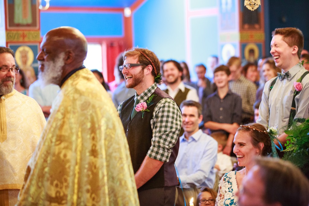 Christian Orthodox ceremony laughter
