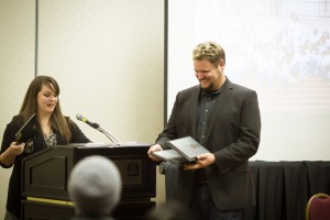 Mischa receives plaques for both 1st and 3rd place in "Wedding Photograph of the Year"