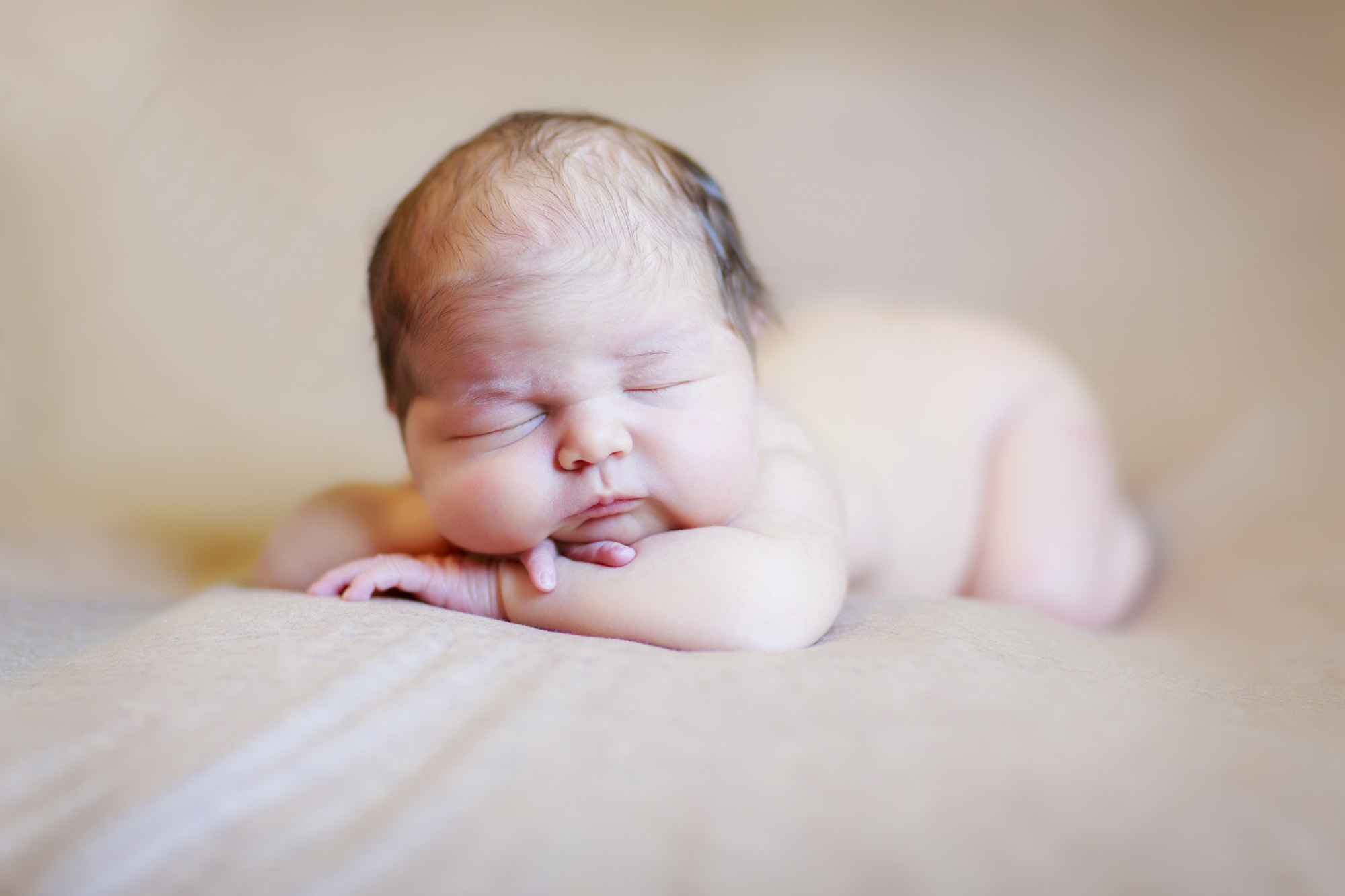 Sneak peek of newborn baby girl Zoe