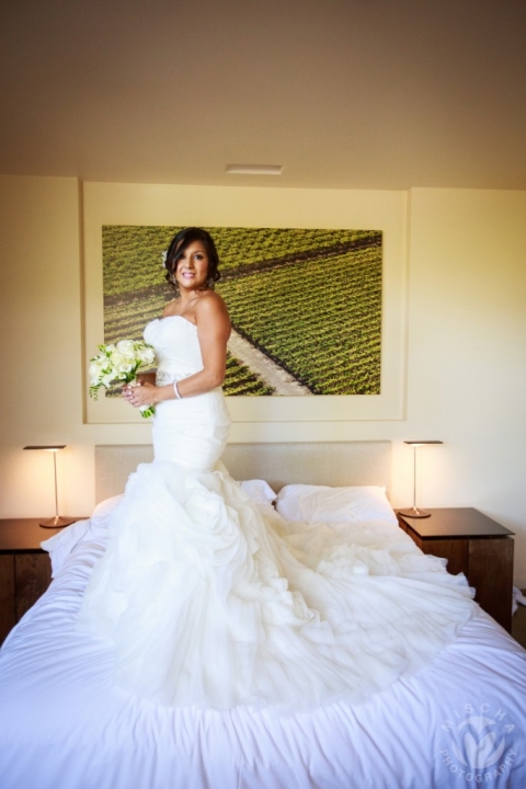 bride at bardessono 