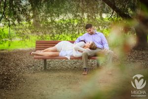 Sacramento engagement Davis Arboretum